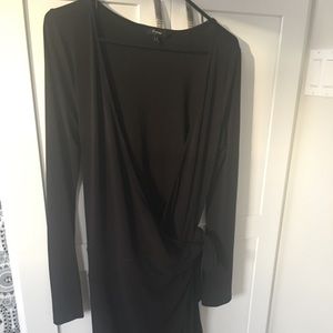 Vintage EXPRESS BLACK WRAP AROUND DRESS SIZE M